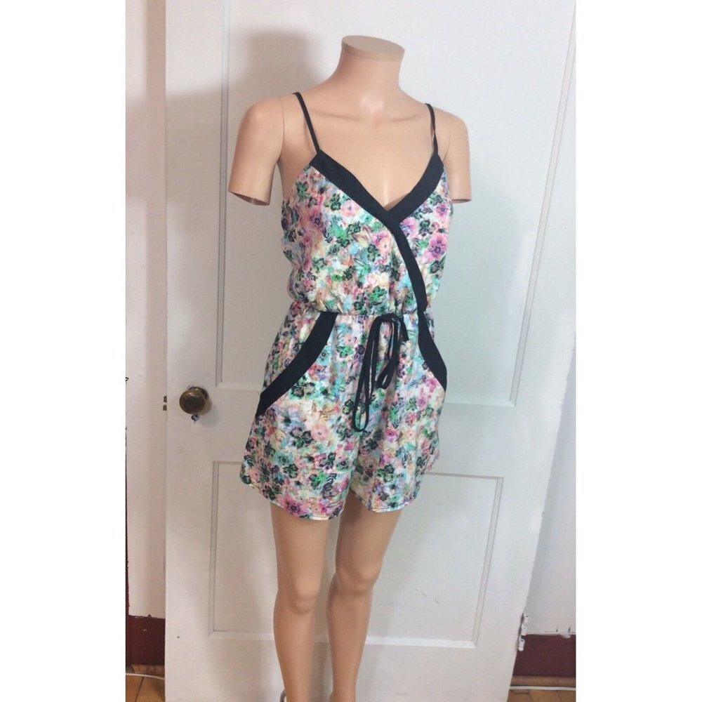 FIRE Los Angeles Floral Jumpsuit Womens Small